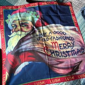 Lush Festive Santa knot wrap - Red and Blue